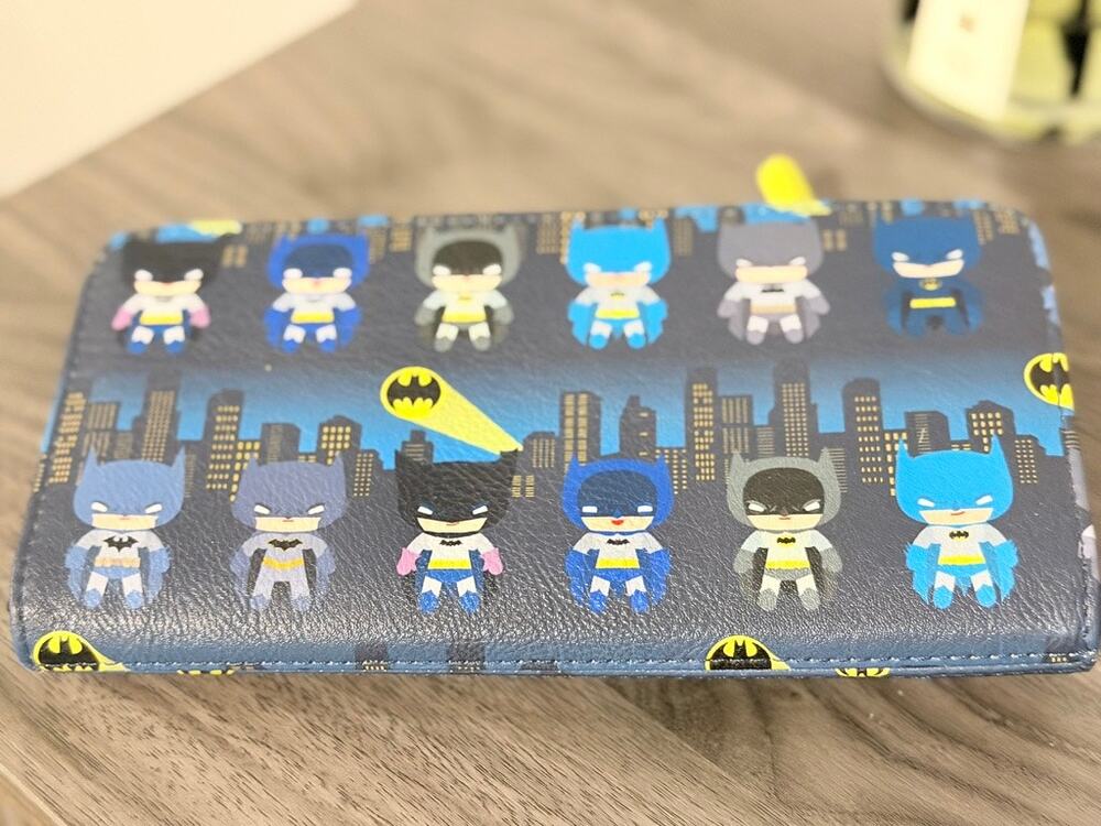 Loungefly DC Batman 80th Anniversary Chibi Wallet NEW No Tags